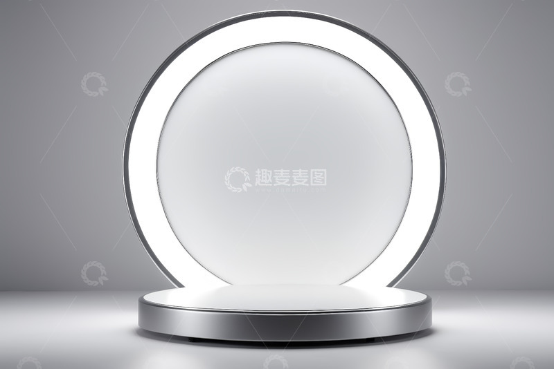 高清大图下载【趣麦麦图】现代简约圆形展示台