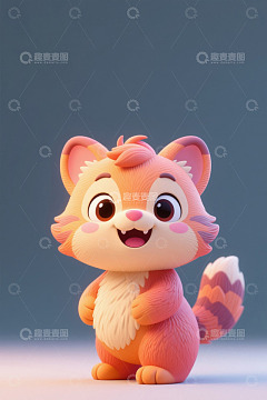 可爱卡通小狐狸形象素材