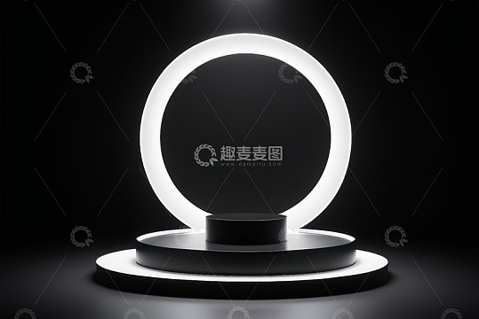 发光圆形展示台