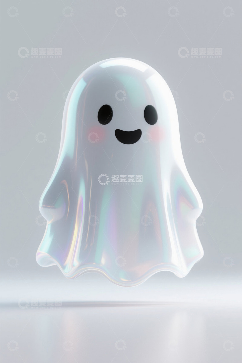 高清大图下载【趣麦麦图】可爱卡通鬼魂形象素材