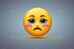悲伤表情符号素材