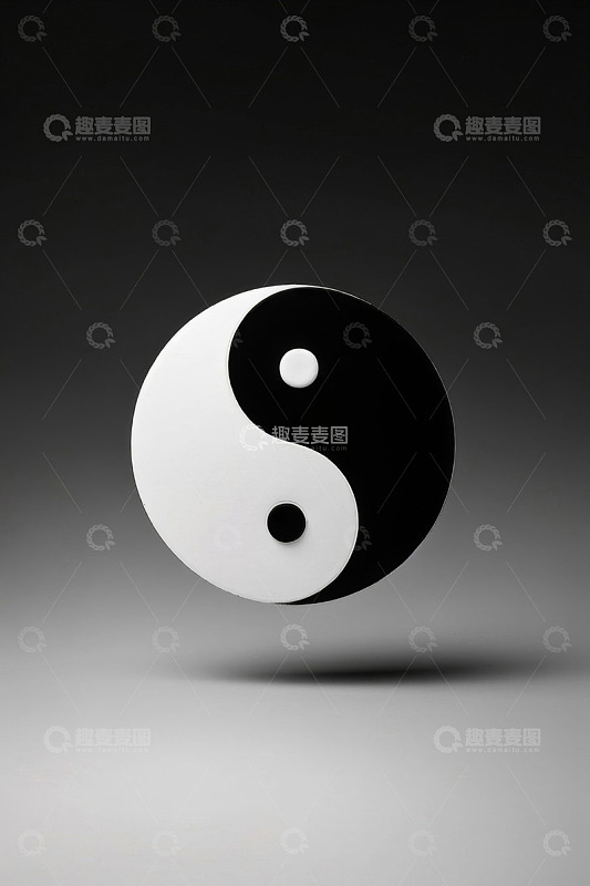 悬浮阴阳符号素材