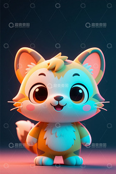 可爱卡通小猫形象