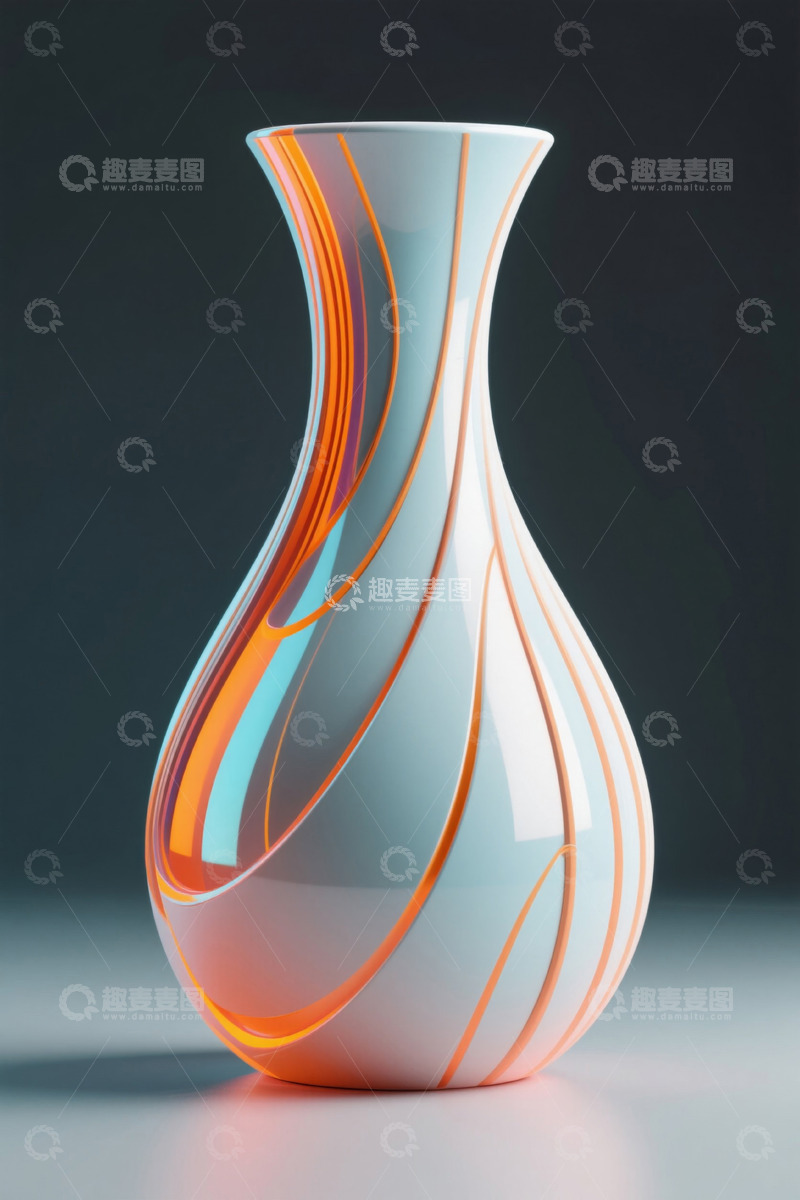 高清大图下载【趣麦麦图】现代简约风格艺术花瓶