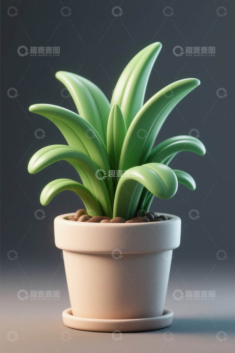 高清大图下载【趣麦麦图】盆栽绿植特写素材