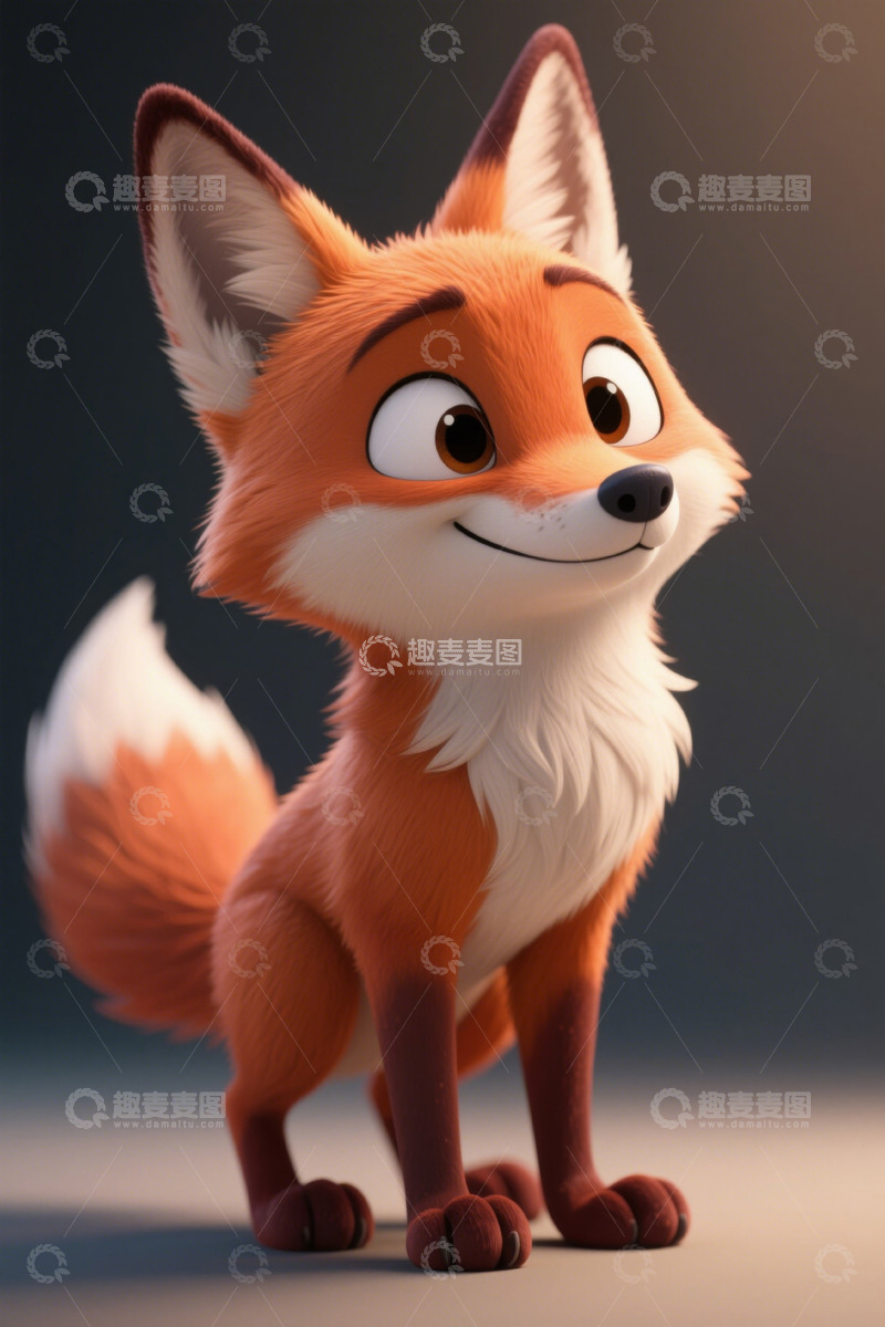 高清大图下载【趣麦麦图】可爱卡通狐狸形象