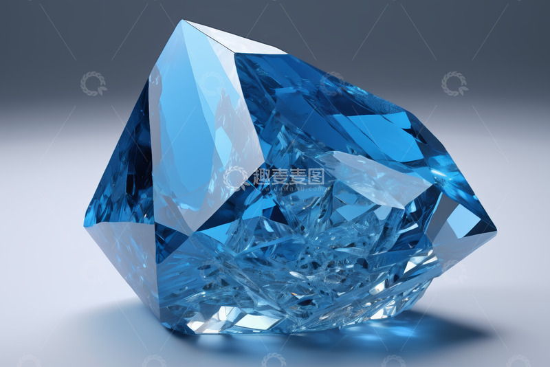 高清大图下载【趣麦麦图】蓝色宝石特写