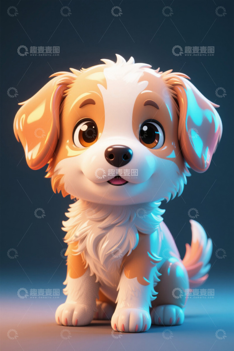 高清大图下载【趣麦麦图】可爱卡通小狗形象