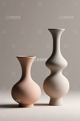 简约风格陶瓷花瓶静物