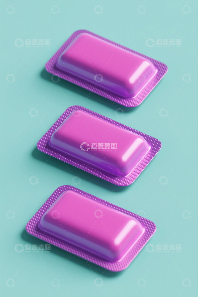 高清大图下载【趣麦麦图】紫色包装物品特写