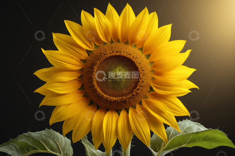 高清大图下载【趣麦麦图】特写向日葵花卉素材