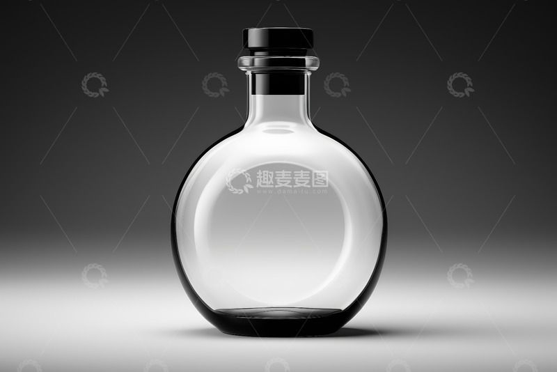 高清大图下载【趣麦麦图】透明玻璃瓶特写素材