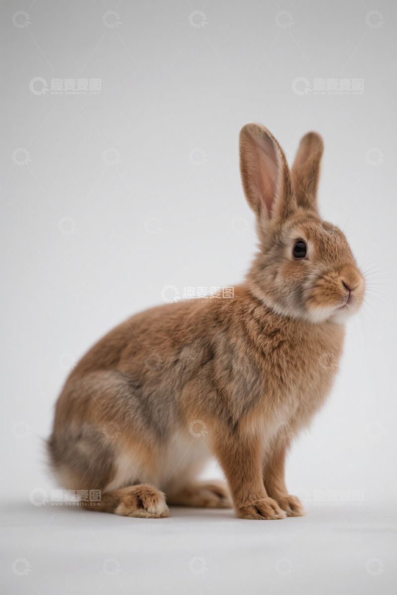高清大图下载【趣麦麦图】棕色兔子特写