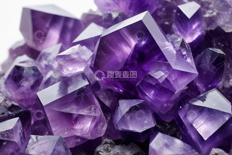 高清大图下载【趣麦麦图】紫水晶微距特写素材