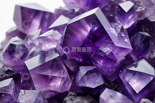 紫水晶微距特写素材