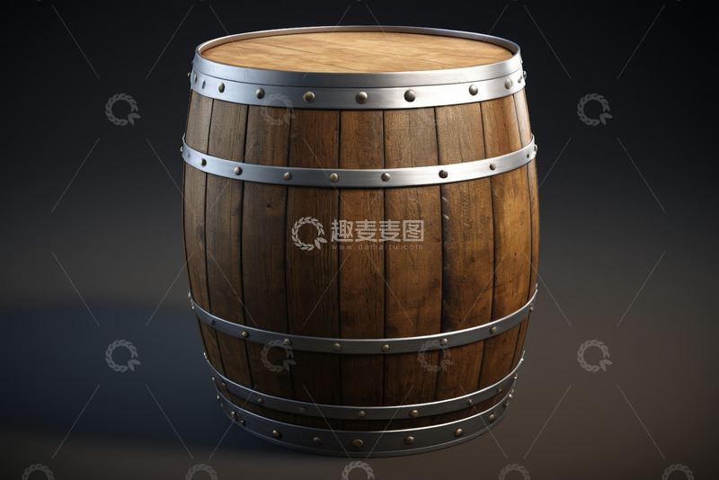 高清大图下载【趣麦麦图】木质酒桶静物