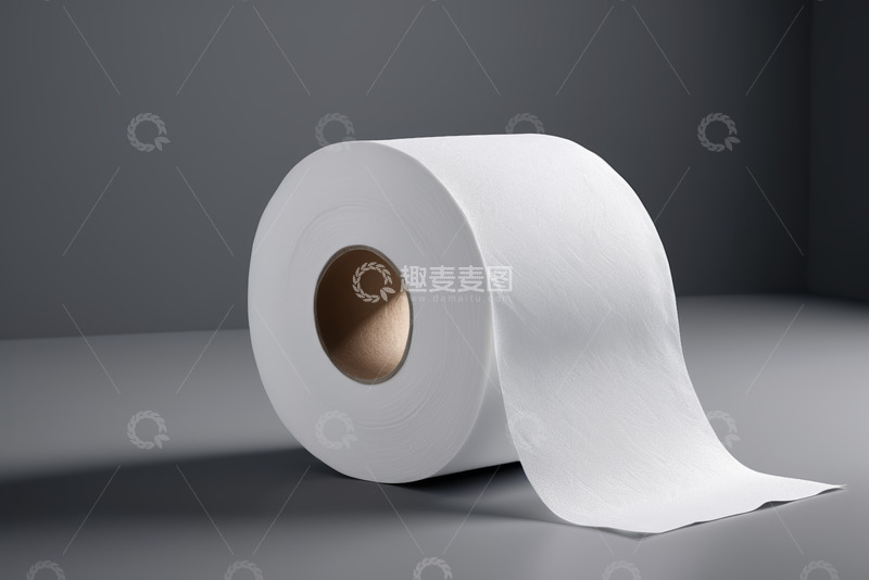 高清大图下载【趣麦麦图】白色卫生纸卷静物展示