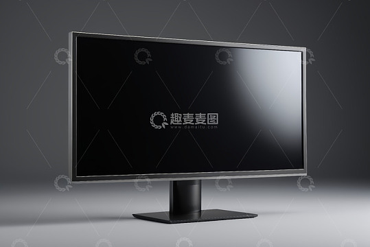 黑色电脑显示器素材