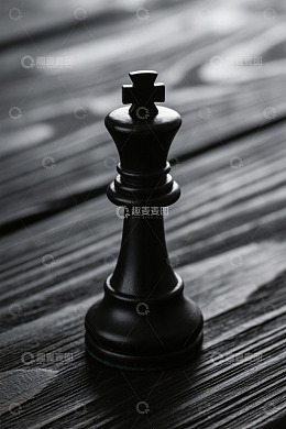 黑色国际象棋棋子特写