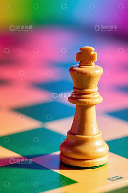 国际象棋棋子国王特写