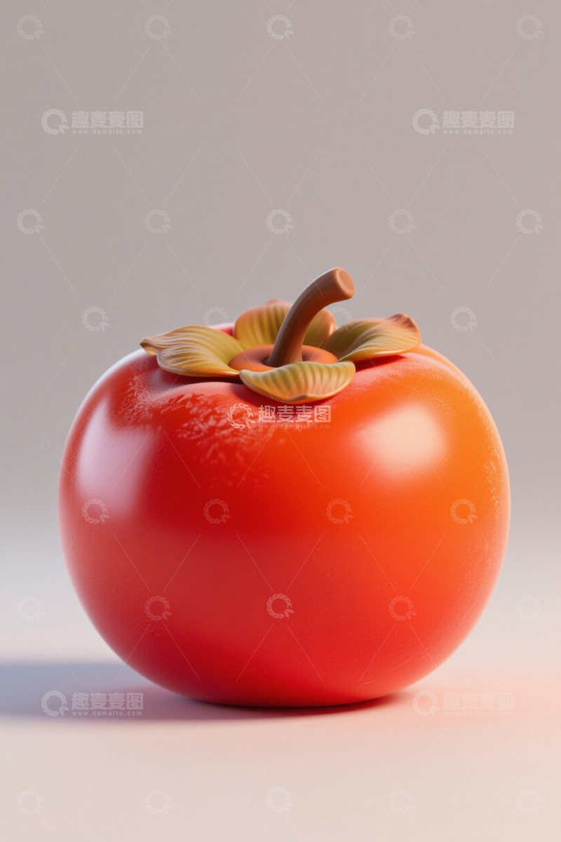 高清大图下载【趣麦麦图】红色柿子特写