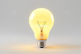 发光灯泡特写素材