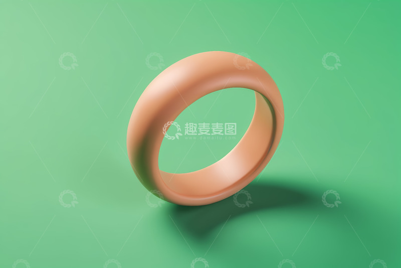 高清大图下载【趣麦麦图】绿色背景上的橙色圆形物品