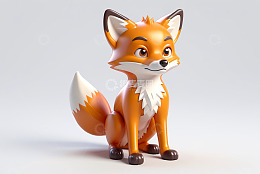 卡通狐狸3D形象