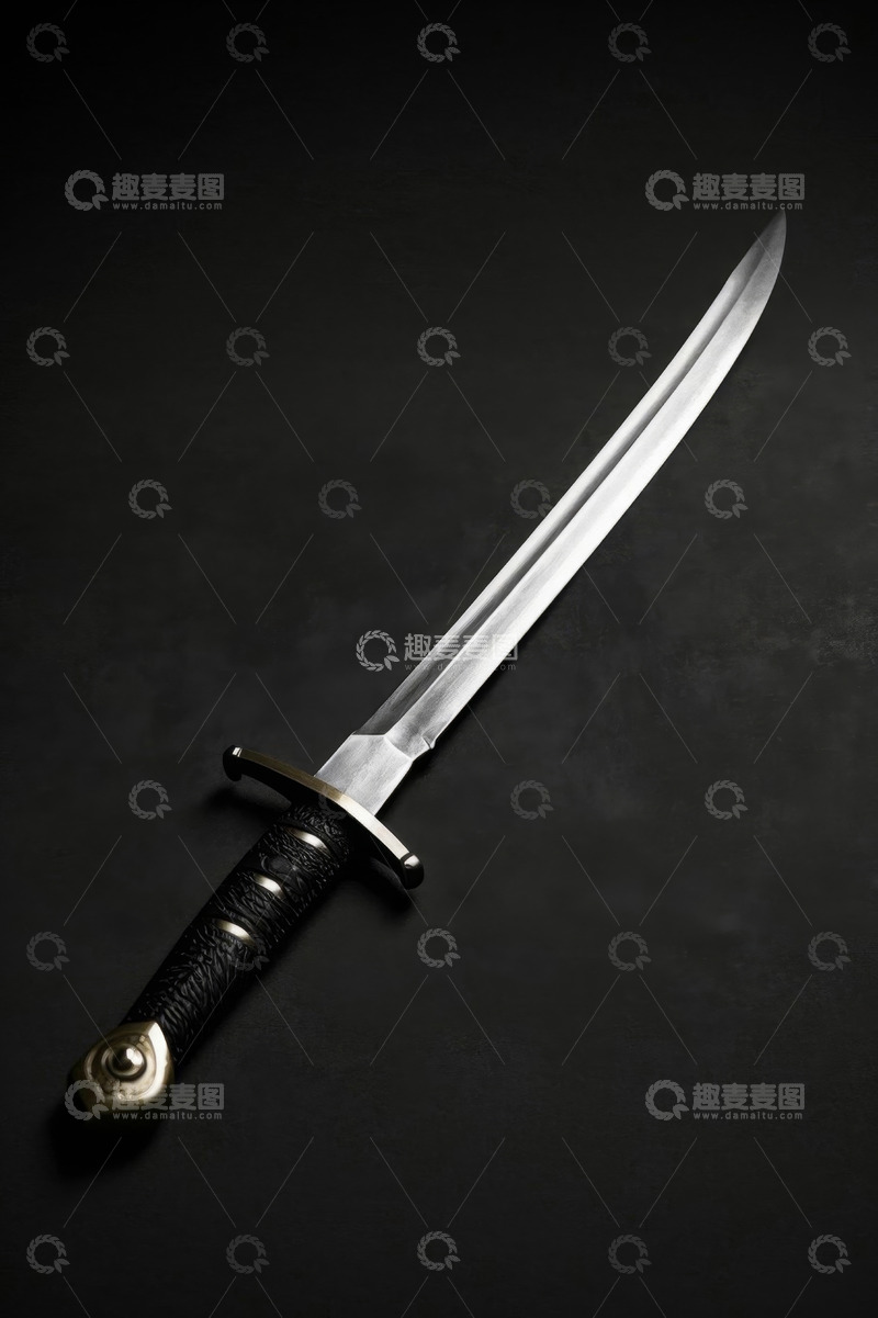 高清大图下载【趣麦麦图】金属剑特写素材