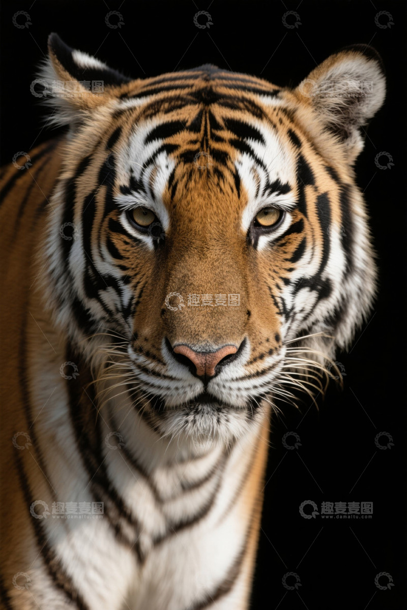 高清大图下载【趣麦麦图】老虎特写肖像