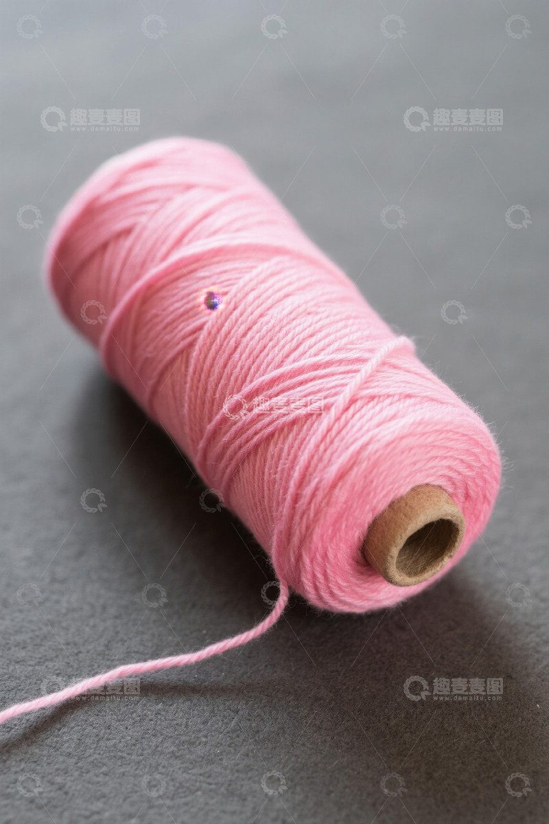 高清大图下载【趣麦麦图】粉色线轴特写