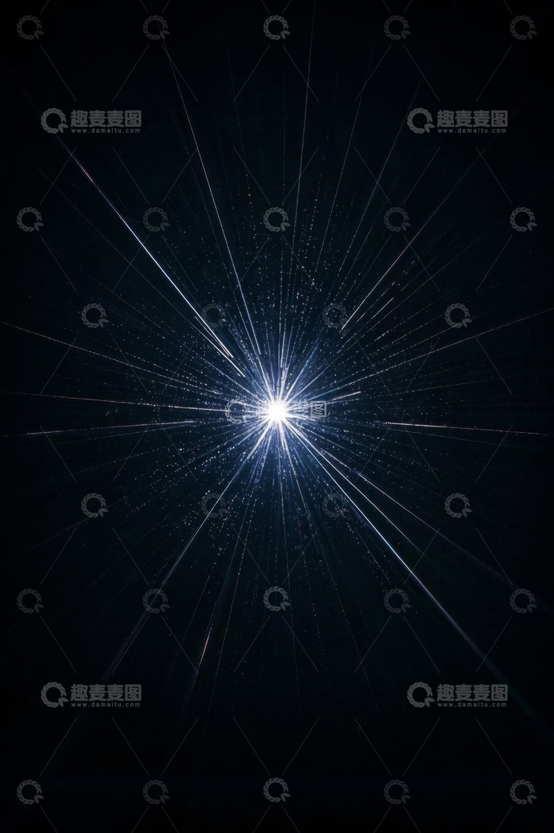 高清大图下载【趣麦麦图】蓝色光线放射效果背景