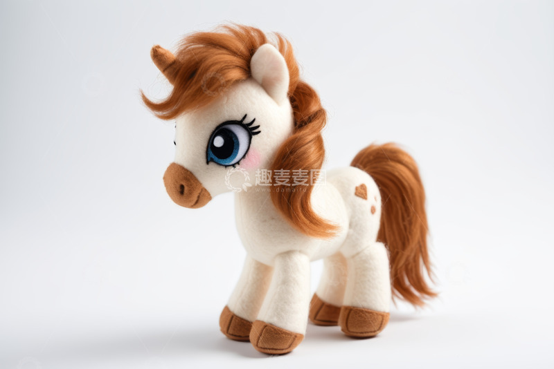 高清大图下载【趣麦麦图】可爱独角兽毛绒玩具