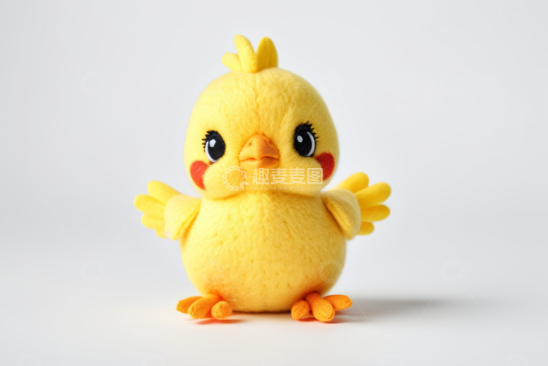 高清大图下载【趣麦麦图】黄色可爱小鸡毛绒玩具