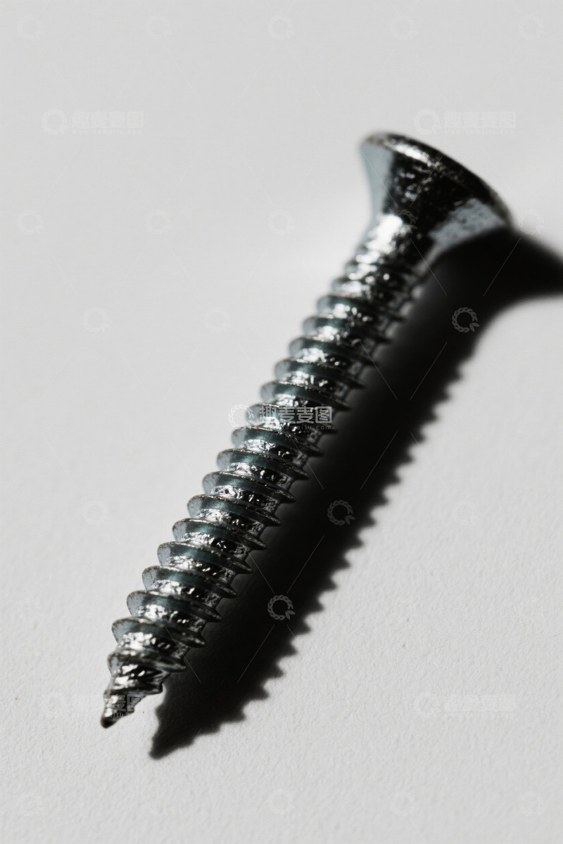 高清大图下载【趣麦麦图】金属螺丝钉特写素材