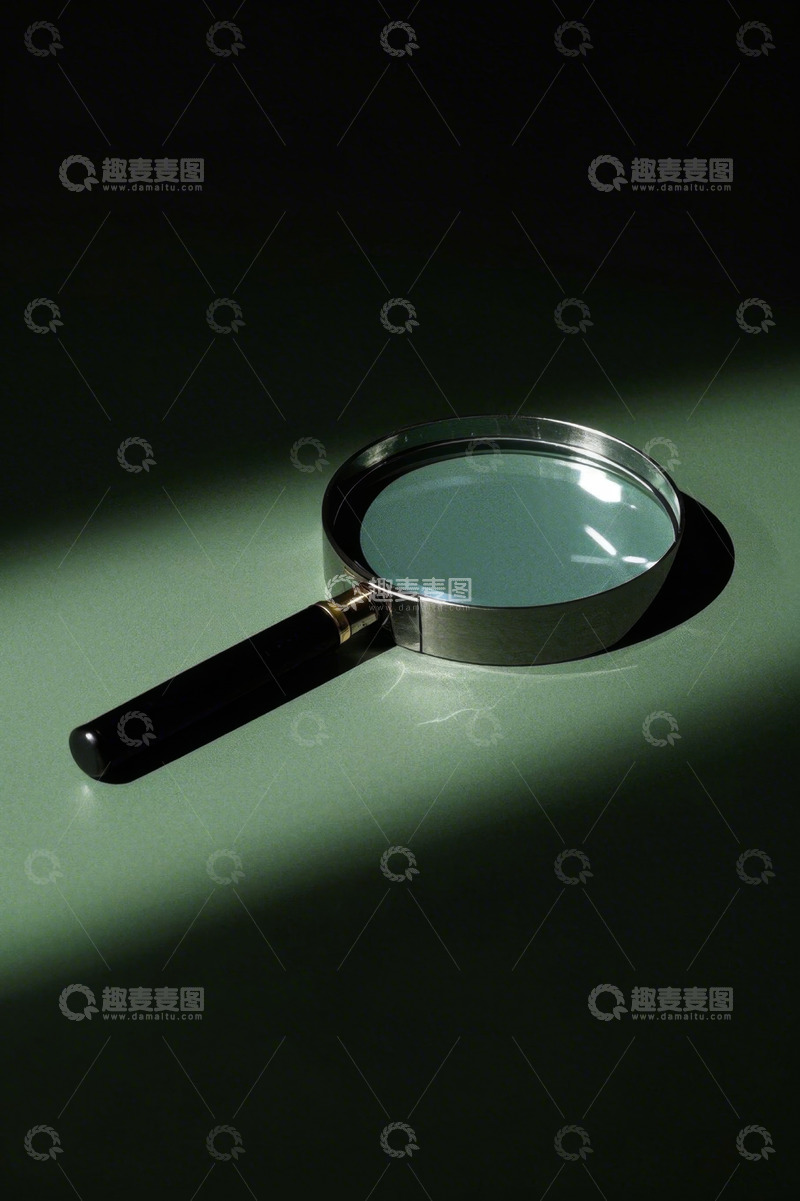 高清大图下载【趣麦麦图】桌面上的放大镜特写