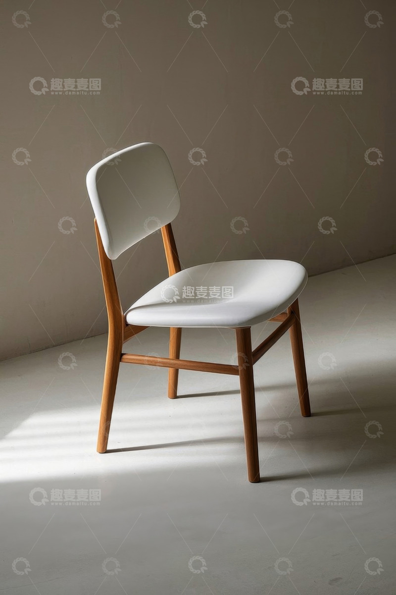 高清大图下载【趣麦麦图】现代简约风格白色椅子