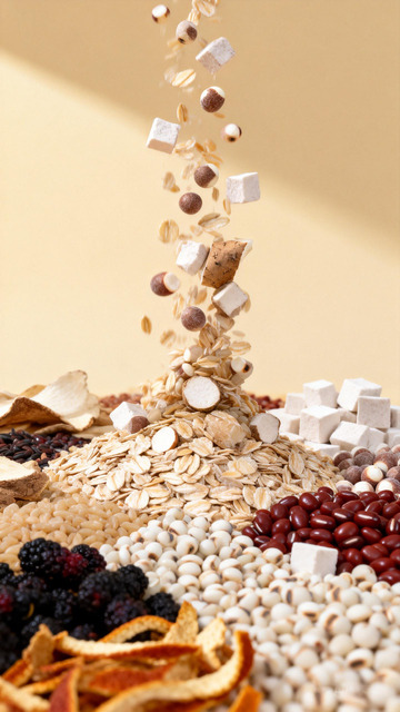 谷物食材组合摄影