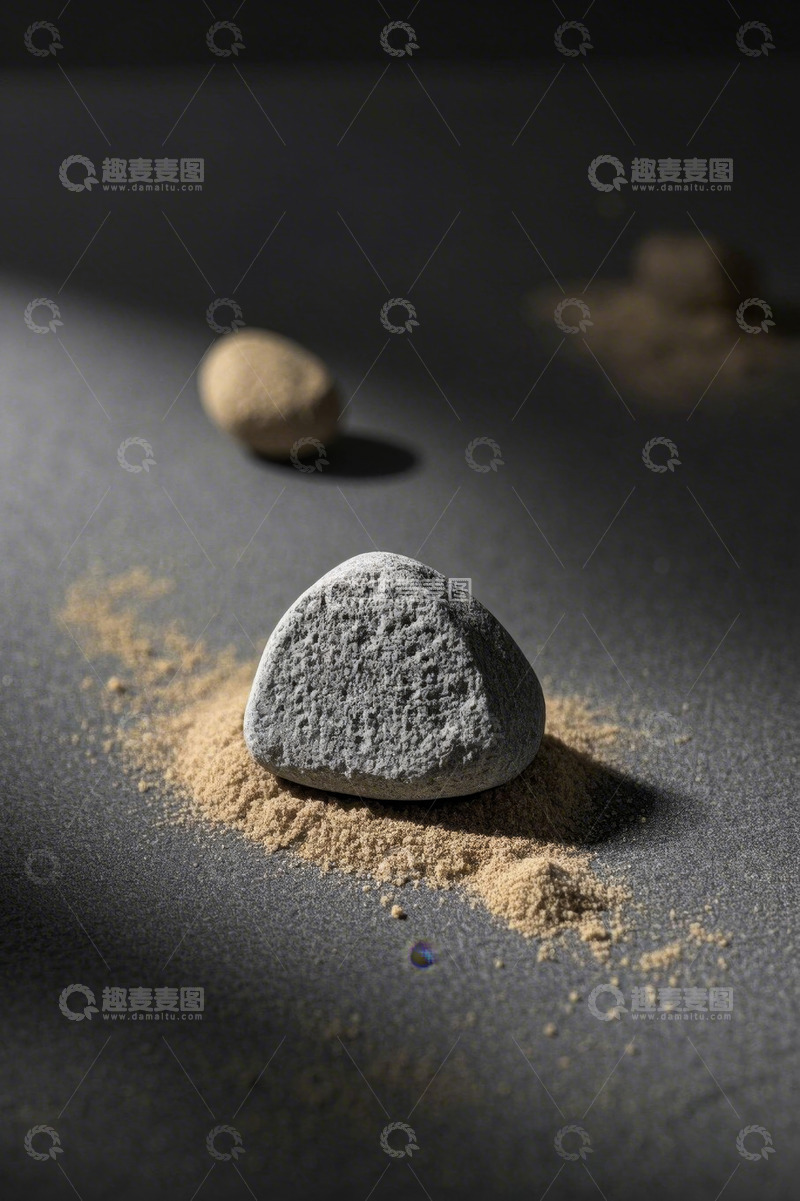 高清大图下载【趣麦麦图】灰色石头特写