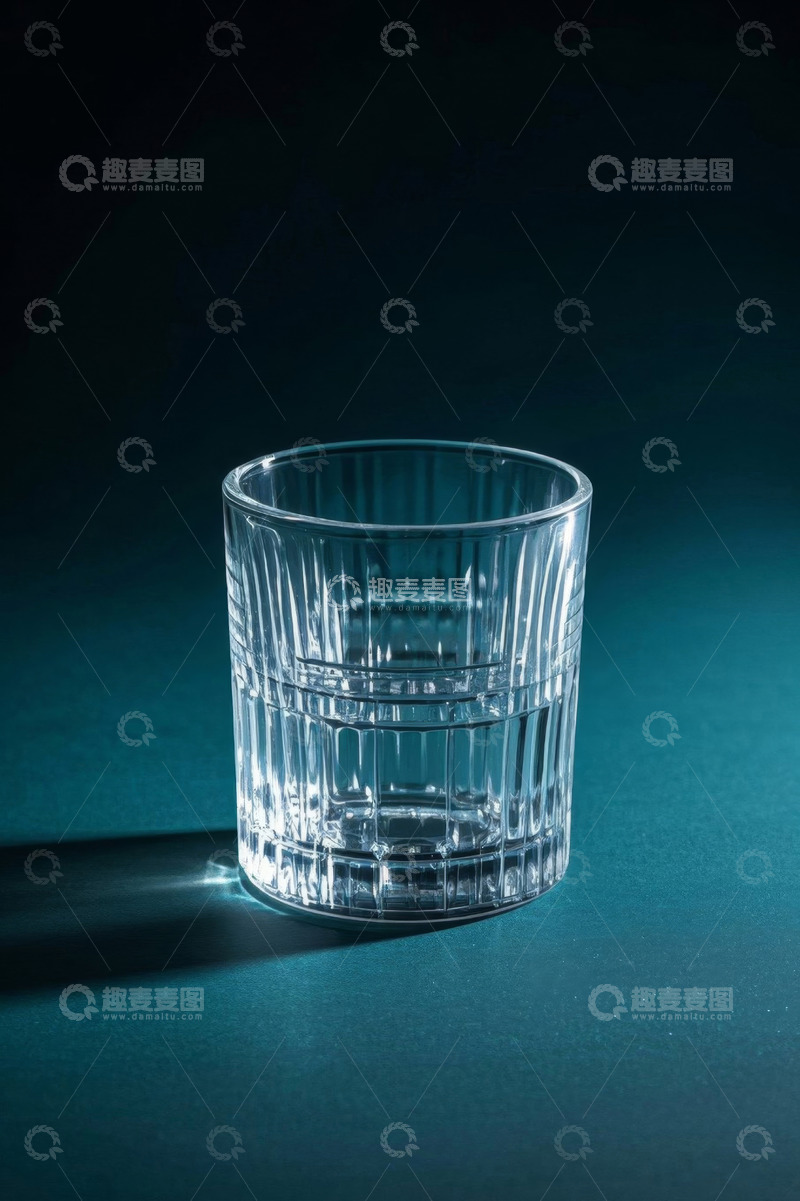 高清大图下载【趣麦麦图】透明玻璃杯静物特写