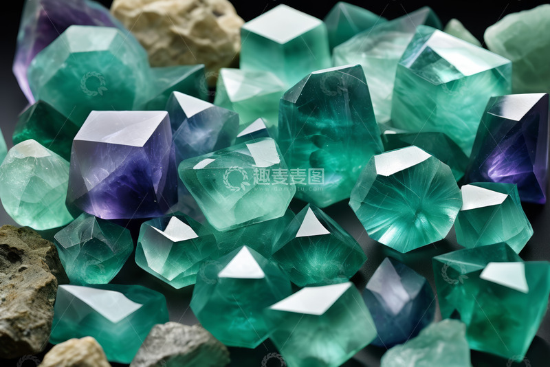 高清大图下载【趣麦麦图】多彩宝石水晶微距特写