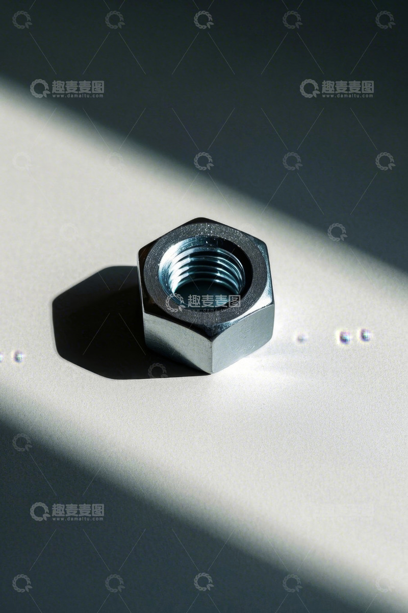 高清大图下载【趣麦麦图】金属螺母特写