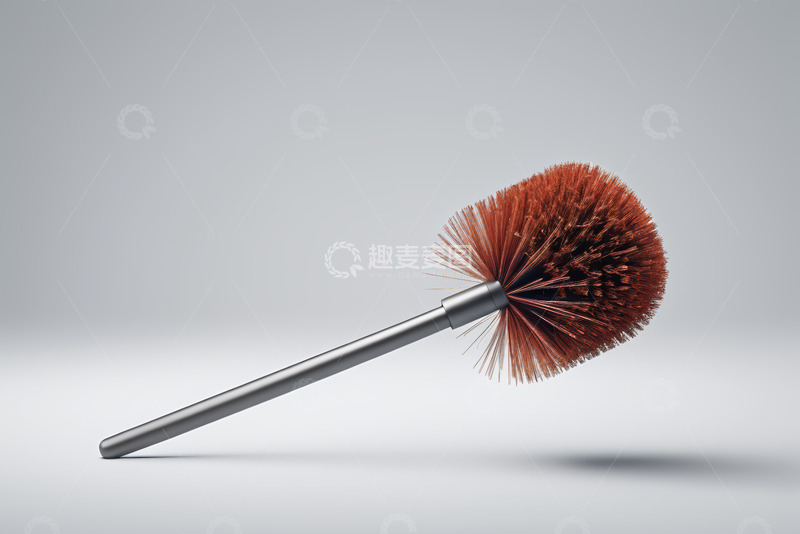 高清大图下载【趣麦麦图】-红色毛刷特写电商产品素材