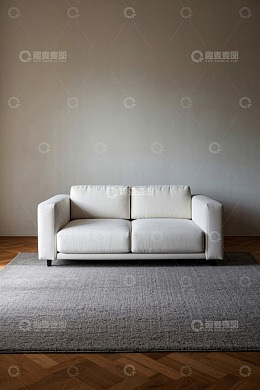 现代简约风格双人沙发室内场景