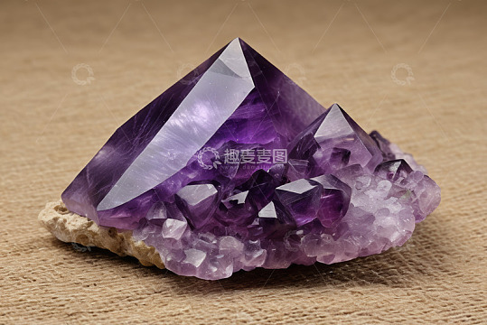 紫水晶矿物特写
