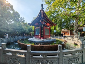 古典园林亭阁水景