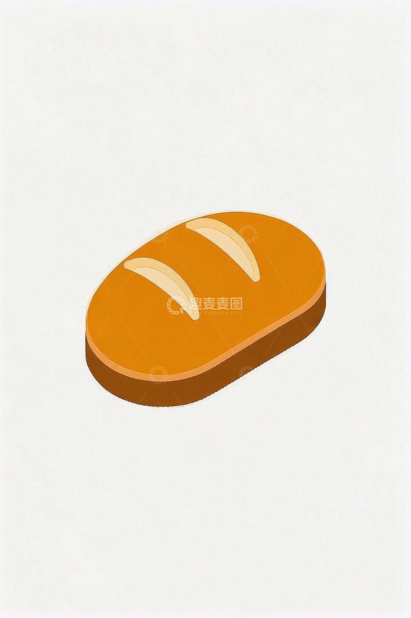 高清大图下载【趣麦麦图】卡通风格面包插画素材