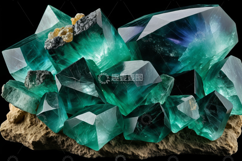 高清大图下载【趣麦麦图】绿宝石矿石特写