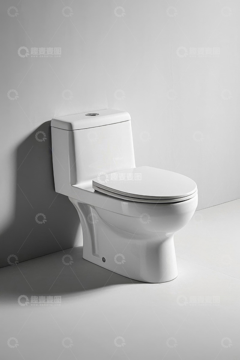 高清大图下载【趣麦麦图】白色马桶家居卫浴素材