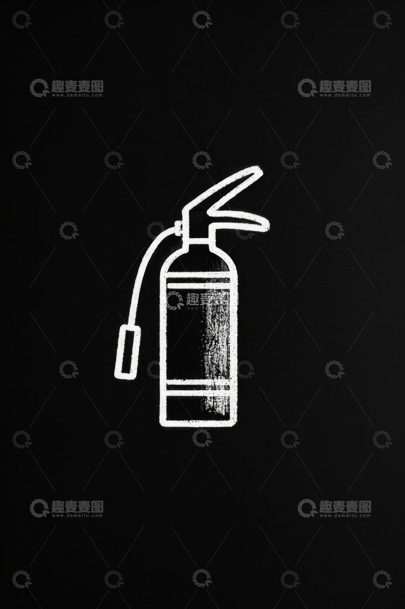 高清大图下载【趣麦麦图】手绘灭火器图标